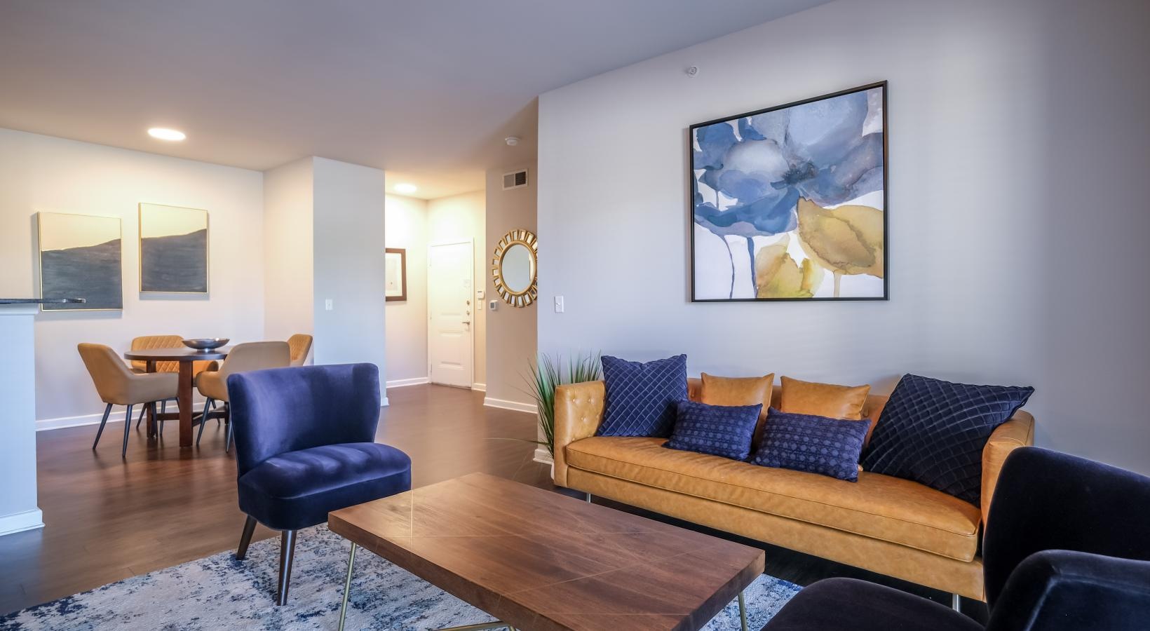 Gorgeous living areas to entertain and enjoy a living room with a couch and chairs