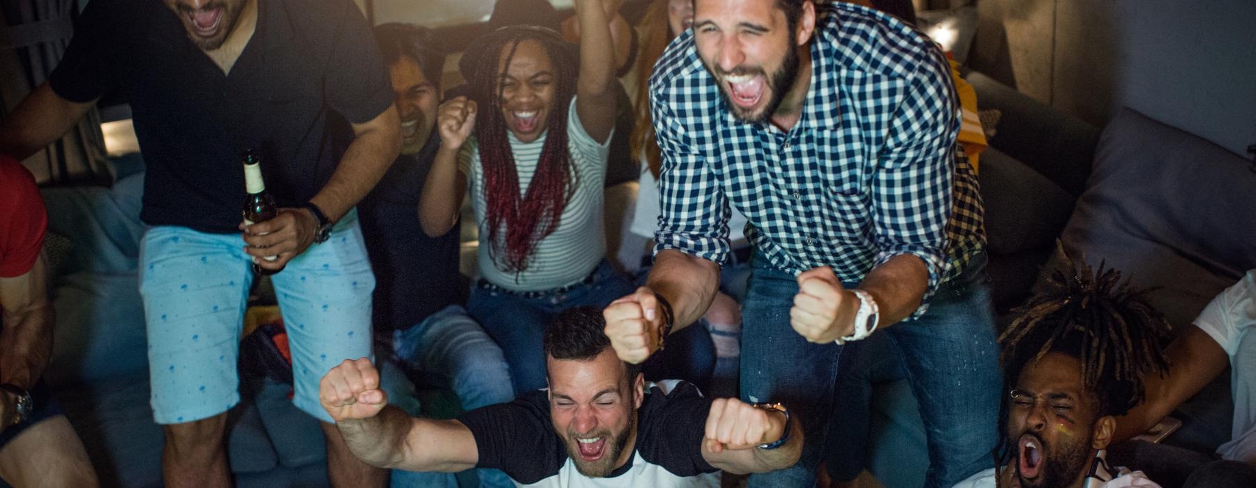 a group of people dancing